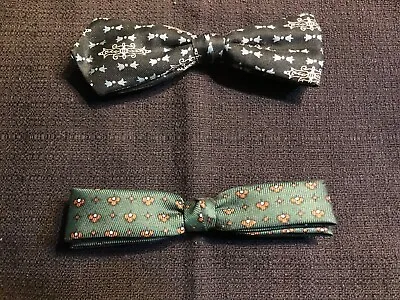  Vintage  Gentlemen's Bow Ties Lot Of 2 Clip On With Original Box  • $4.49