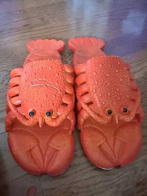 Lobster Sandals Summer Slippers Beach Shoes Holiday Soft Design Funny Novelty • $14.99