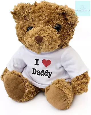 I LOVE DADDY - Teddy Bear - Cute Soft Cuddly - Gift Present Birthday Xmas • £24.77