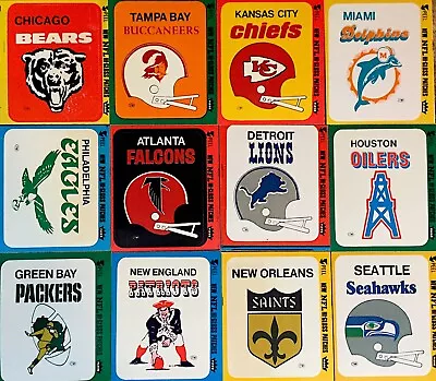 1980 Fleer NFL Team Action Football Logo Stickers / U Pick Cards / Buy4+ Save20% • $1.99