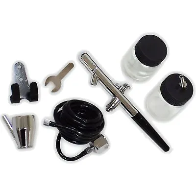 High Quality PRO Metal Air Brush Kit HOBBY AIRBRUSH Tool Model Car Spray Tan BIN • $44.24
