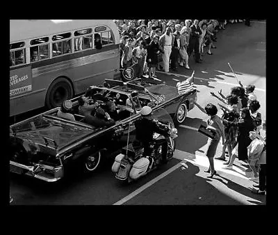 $5.48 • Buy John F Kennedy Dallas Limo Throngs Admire PHOTO Assassination Minutes B4 Shot