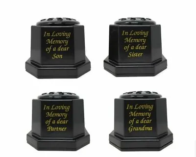 In Loving Memory Memorial Tribute Pot Grave Flower Vase - Choice Of Loved One • £4.99