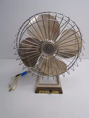 Vintage SEARS  KENMORE  12  METAL BLADE TABLE FAN - No. 135 80020 - Needs Switch • $39.95