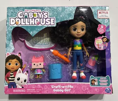 2022 Gabby's Dollhouse Deluxe Gabby Play Doll Playset Craft-a-Riffic 9-Piece Set • $32.26