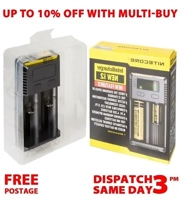 NITECORE New I2 - Intellicharger Battery Charger With  UK Plug • £13.75