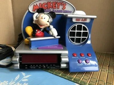 Mickeys Talk Radio Show AM/FM Radio Alarm Clock Model 35800/Working • $29.04
