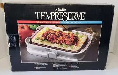 Aladdin Tempreserve Insulated Server Carrier 9x13 Casserole Pre-owned In Box  • $38