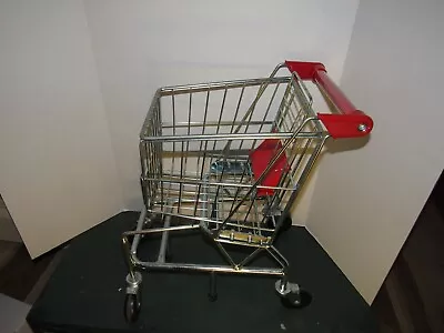 Melissa & Doug Grocery Shopping Cart Toy Silver Sturdy Metal Pretend Play • $52