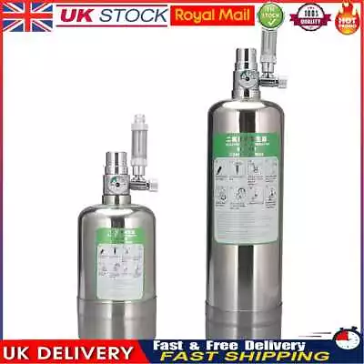 1/2L Aquarium DIY CO2 Cylinder Generator System Kit With Bubble Counter Diffuser • £34.10