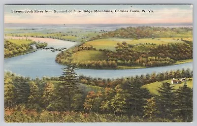 Postcard Shenandoah River Summit Blue Ridge Mountains Charles Town West Virginia • $4.95