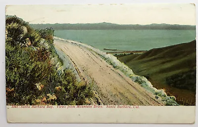 Santa Barbara Bay Views From Mountain Drive California Postcard;I566 • $2