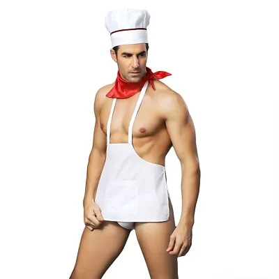 Underwear Costume Role Play Sexy Men's Cook Chef Uniform Temptation Cosplay Bar • £19.99