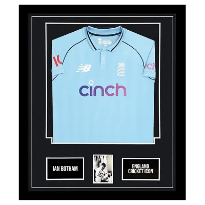 Signed Ian Botham Framed Display Shirt - England Cricket Icon +COA • £599.99
