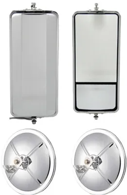 $108.36 • Buy Universal West Coast Mirror W/ Convex And 8.5  Convex Truck Mirrors