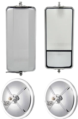 $108.36 • Buy Universal West Coast Mirror W/ Convex And 8.5  Convex Truck Mirrors