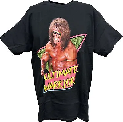 Ultimate Warrior Flex Pose WWE Mens Black T-shirt • $27.99