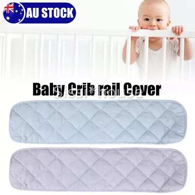 Baby Cot Rail Cover Crib Teething Pad Guard Padded Soft Bumper Protector NEW • $14.55