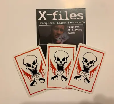 X-files   Unrequited   Replica Prop 3 Playing Card Set - Skull Set • $25