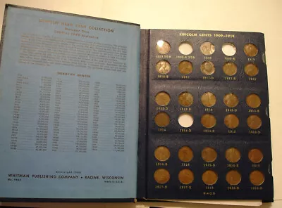 86 Piece LINCOLN CENT Set 1909 - 1940 PDS With No 1909-S VDB 1914-D Or 1922-P • $16.50