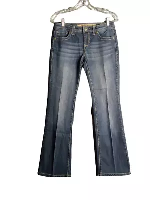 Nine West Vintage America Boot Cut Thick Stitch Medium Wash MidRise Jeans Size 2 • $12.60