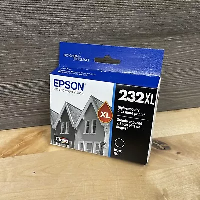 Genuine Epson 232XL Black Noir Claria Ink Exp 08/2026 • $24.95