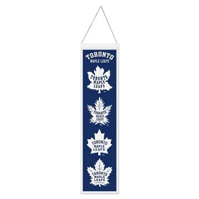 Toronto Maple Leafs NHL Heritage Banner Embroidered Wool 8  X 32  • $45