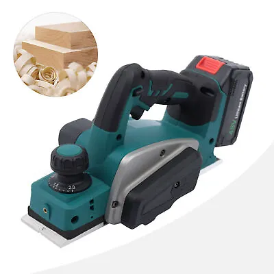 110V Held Electric Cordless Wood Planer 15000r/min Woodworking Hand Power Tools • $110