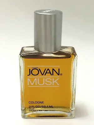 Vintage 80's Jovan Musk For Men Cologne Splash -Dab On 2 Oz - Original Formula • $11.95