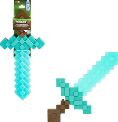 NEW Minecraft Toys Enchanted Diamond Sword With Lights & Sounds Role-Play • $43.42