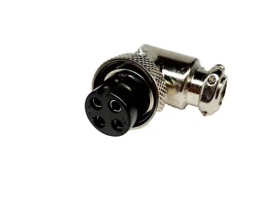 Cb Radio Microphone Connector 4 Pin Female 90 Degree Right Angle L-Shape • $10