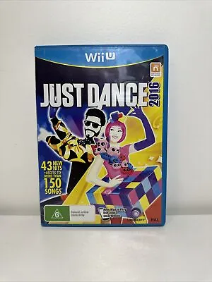 Just Dance 2016 Nintendo Wii U Pal W Manual Vgc • $8