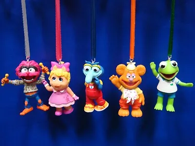 Muppet Babies Holiday Christmas Ornaments 5 Pc Set Kermit Animal Miss Piggy • $30.95