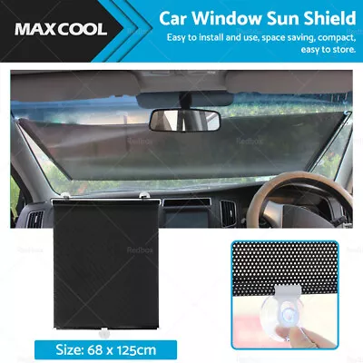 Retractable Car Front Rear Windshield Sun Shade Window Visor Folding UV Block • $18.29