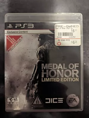 Medal Of Honor -- Limited Edition (Sony PlayStation 3 2010) PS3 • $7.95