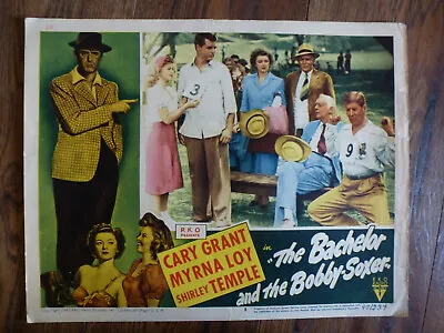 The Bachelor & The Bobby Soxer Cary Grant Myrna Loy  Original1947  Lobby Card • $45