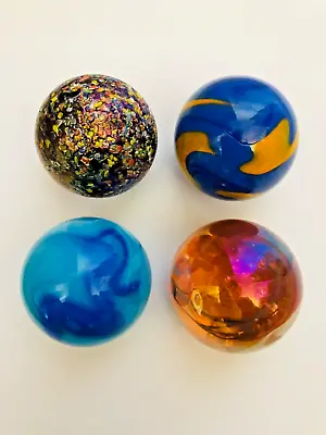 4 X  ENORMOUS 42mm Marbles (MIXED) Traditional Classic Children's Game • £5.25