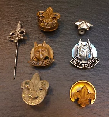 Vintage Boy Scouts Metal Collar Badges X7 • £5