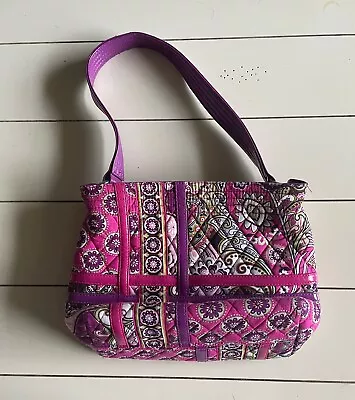 Vera Bradley Very Berry Paisley Tote Purse Pink Purple • $9