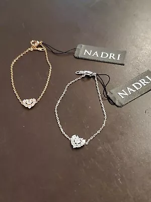 Nadri Crystal Heart Bracelet NWT $40 • $28