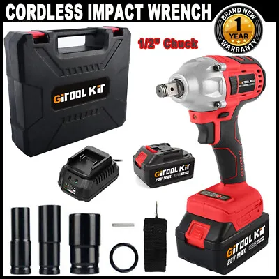 Brushless Cordless Impact Wrench With Battery Charger 1/2  20V Replace Makita US • $45.99