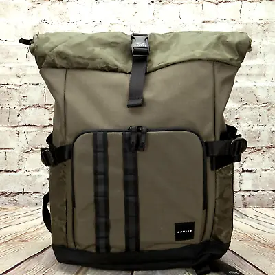 Oakley Mens Utility Rolled Up Backpack Organizer Bag Large Soft Shell Dark Brush • $41.24