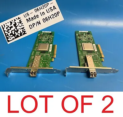 Lot Of 2 Dell 6h20p Qlogic Qle2560 8gb Fc Single Port Pcie Hba With Sfp  • $16.90