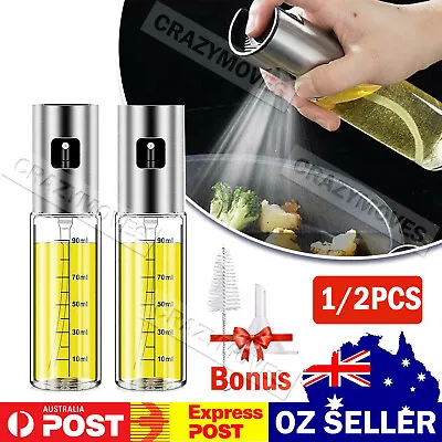 Oil Sprayer Olive Bottle For Cooking Dispenser Food-Grade Glass Bottles VIC • $11.36