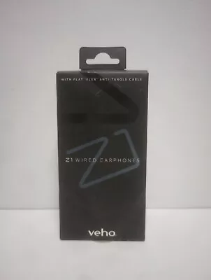 Veho VEP-003-Z1-G 360 Stereo Noise Isolating Earphones With Flex Anti Tangle Cor • £12.95