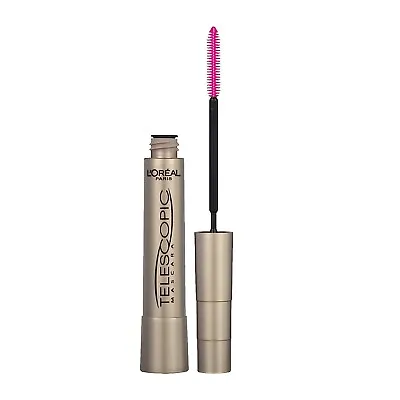 L'oreal Paris Makeup Telescopic Lengthening Mascara Blackest Black 0.27 Oz 910 • $8.95