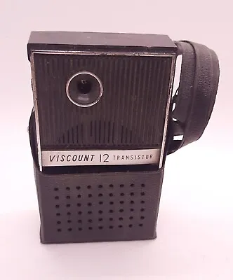 Vintage Viscount Transistor Radio A.M. 12 Transistor In Original Box Earphone • $34.50