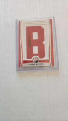 $7 • Buy 2009 Topps Andre Brown College Letter Patch /184