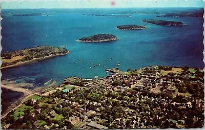 Bar Harbor Mt Desert Island Maine Frenchmans Bay Porcupine Island Postcard • $2.78