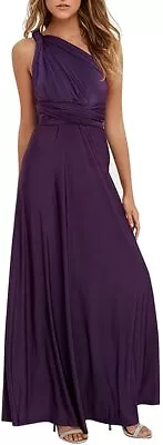 Women Transformer Convertible Bridesmaid Maxi Dress Multi-Way Wrap Evening Dress • $62.76